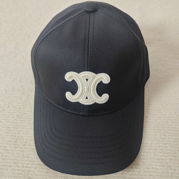 CELINE triomphe baseball cap in cotton - Picture 1 of 8